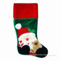 Christmas Plush Sock, Suitable for Home Decoration, OEM Orders are Accepted